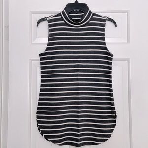 Ann Taylor mock neck sleeveless sweater top